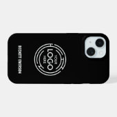 モダンロゴ iPhone 15ケース (裏面横)