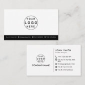 モダンロパーソナライズされたゴミニマルなソーシャルメディア 名刺 (正面/裏面)