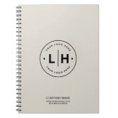 モダンロパーソナライズされたゴ事業 ノートブック (正面)