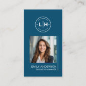 モダンロパーソナライズされたゴ・フォト・ビジネス・カード 名刺 (正面)