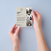 モダンロパーソナライズされたゴ・フォト・ビジネス チラシ (手)