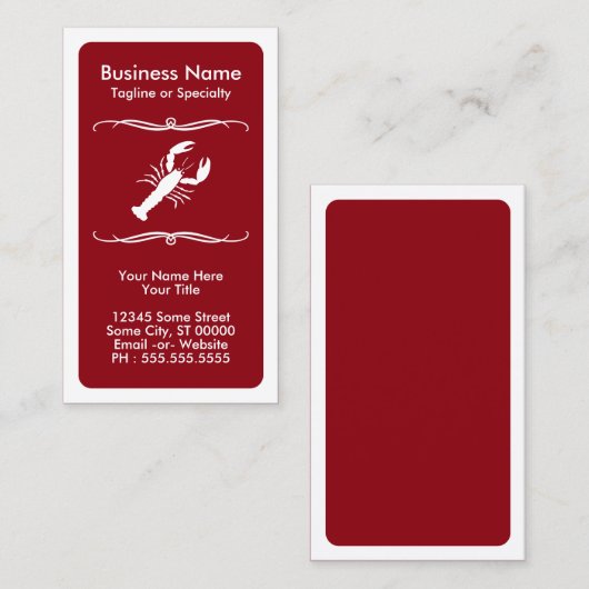 モダンロブスター 名刺 (正面/裏面)