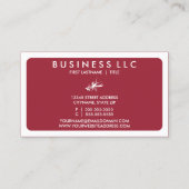 モダンロブスター(色のカスタマイズ) 名刺 (裏面)