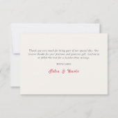 モダンロマンティックエレガントフラワーリースウェディング (裏面)