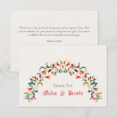 モダンロマンティックエレガントフラワーリースウェディング (正面/裏面)