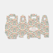 モダンロマンティックエレガントフラワーリースウェディング フェイバーボックス (折り畳みなし)