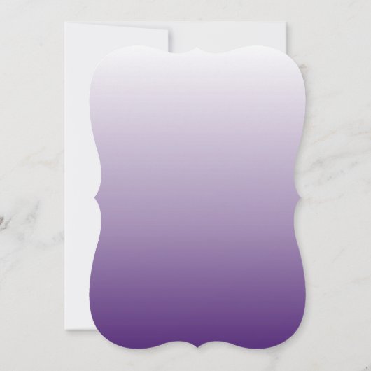 モダンロマンティックサマー ライラックオンブルパープルウェディング 招待状 (裏面)