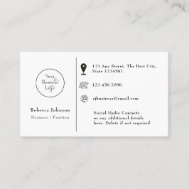 モダンロミニマルゴの追加 名刺