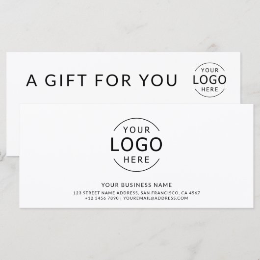 モダンロミニマルゴ贈与証 (正面/裏面)