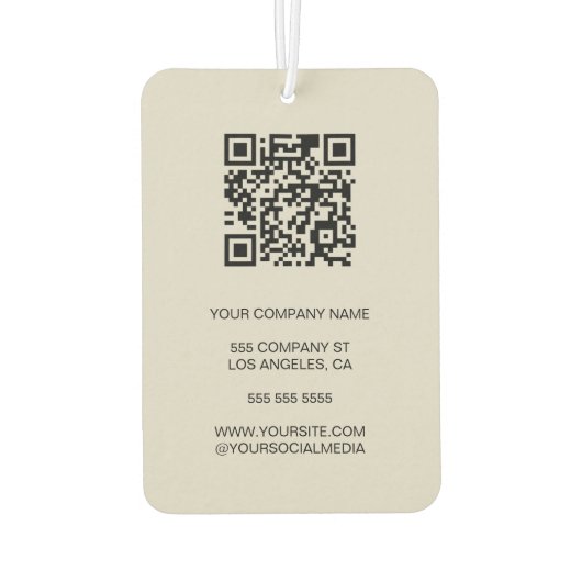 モダンロミニマルゴQR カーエアーフレッシュナー (裏面)