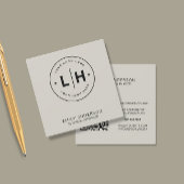 モダンロミニマルゴQR スクエア名刺