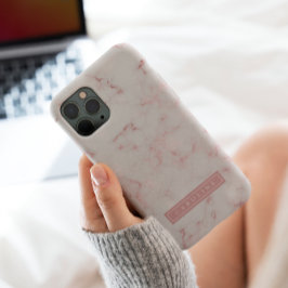 モダンロージーゴールド大理石のスマホケース iPhone 11 PROケース