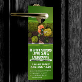 モダンローンケア&造園芝気に刈り ドアノブサイン