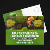 モダンローンケア&造園芝気に刈り ポストカード