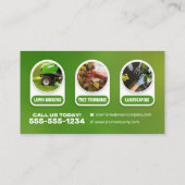 モダンローンケア&造園芝気に刈り 名刺 (裏面)