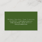 モダンローンサーフェイクビス箔ビジネスカード 名刺 (裏面)