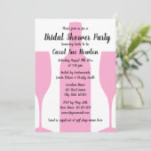 モダンワイナリーブライダルシャワーパーティー 招待状 (スタンド正面)