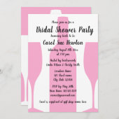 モダンワイナリーブライダルシャワーパーティー 招待状 (正面/裏面)