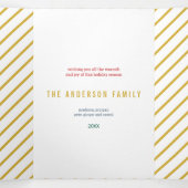 モダンヴィンテージカラーのクリスマス数々の写真 三つ折りクリスマスカード (内部中)