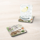 モダンヴィンテージガフランスのーデンラビット コースター (右側)