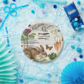 モダンヴィンテージガフランスのーデンラビット ペーパープレート (パーティー)