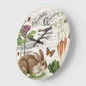 モダンヴィンテージガフランスのーデンラビット ラージ壁時計 (傾斜)