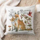 モダンヴィンテージキツネ クッション (ブランケット)