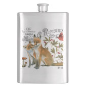 モダンヴィンテージキツネ フラスク (正面)