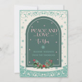 モダンヴィンテージクラシックウィンターピースラブ シーズンカード (正面)