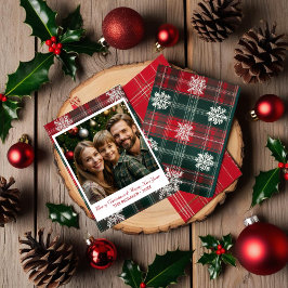 モダンヴィンテージクラシックSnowflakes写真 シーズンカード