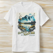 モダンヴィンテージクールイラストレーション効果ホワイト Tシャツ