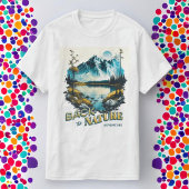 モダンヴィンテージクールイラストレーション効果ホワイト Tシャツ