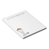 モダンヴィンテージシンプルアイスクリームサンデおもしろい ノートパッド (アングル)