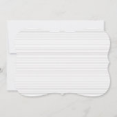 モダンヴィンテージスクロール結婚式招待状テンプレート 招待状 (裏面)