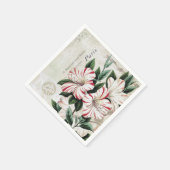 モダンヴィンテージスフランスのクリスマ スタンダードカクテルナプキン (角)