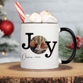 モダンヴィンテージタイプライター家族クリスマスフォト コーヒーマグカップ