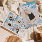 モダンヴィンテージタイポグラフィ写真部卒業 招待状