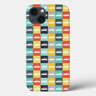 モダンヴィンテージチェッカーボードミニクーパー iPhone 13ケース