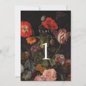 モダンヴィンテージテーブル番号 招待状 (正面)