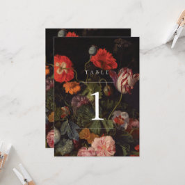 モダンヴィンテージテーブル番号 招待状