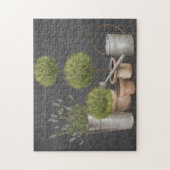 モダンヴィンテージハフランスのーブガーデンパズル ジグソーパズル (縦)