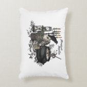 モダンヴィンテージハロウィンスカル アクセントクッション (正面(垂直))