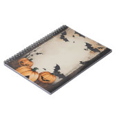 モダンヴィンテージハロウィン手帳 ノートブック (左側)