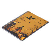 モダンヴィンテージハロウィン手帳 ノートブック (左側)