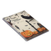 モダンヴィンテージハロウィン手帳 ノートブック (右側)