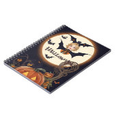 モダンヴィンテージハロウィン手帳 ノートブック (左側)