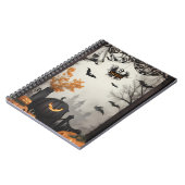 モダンヴィンテージハロウィン手帳 ノートブック (左側)