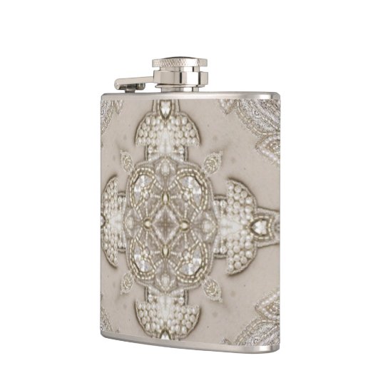 モダンヴィンテージパリファッションエレガントグレーベージュ フラスク (左)