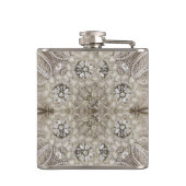 モダンヴィンテージパリファッションエレガントグレーベージュ フラスク (裏面)