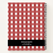 モダンヴィンテージパーソナライズされたレシピ ノートブック (裏面)